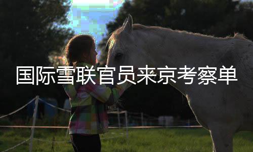國際雪聯(lián)官員來京考察單板及自由式滑雪大跳臺世界杯籌辦工作