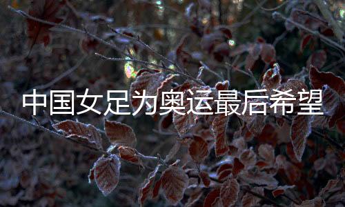 中國女足為奧運最后希望而戰(zhàn)，遭遇韓國隊勝率幾何？